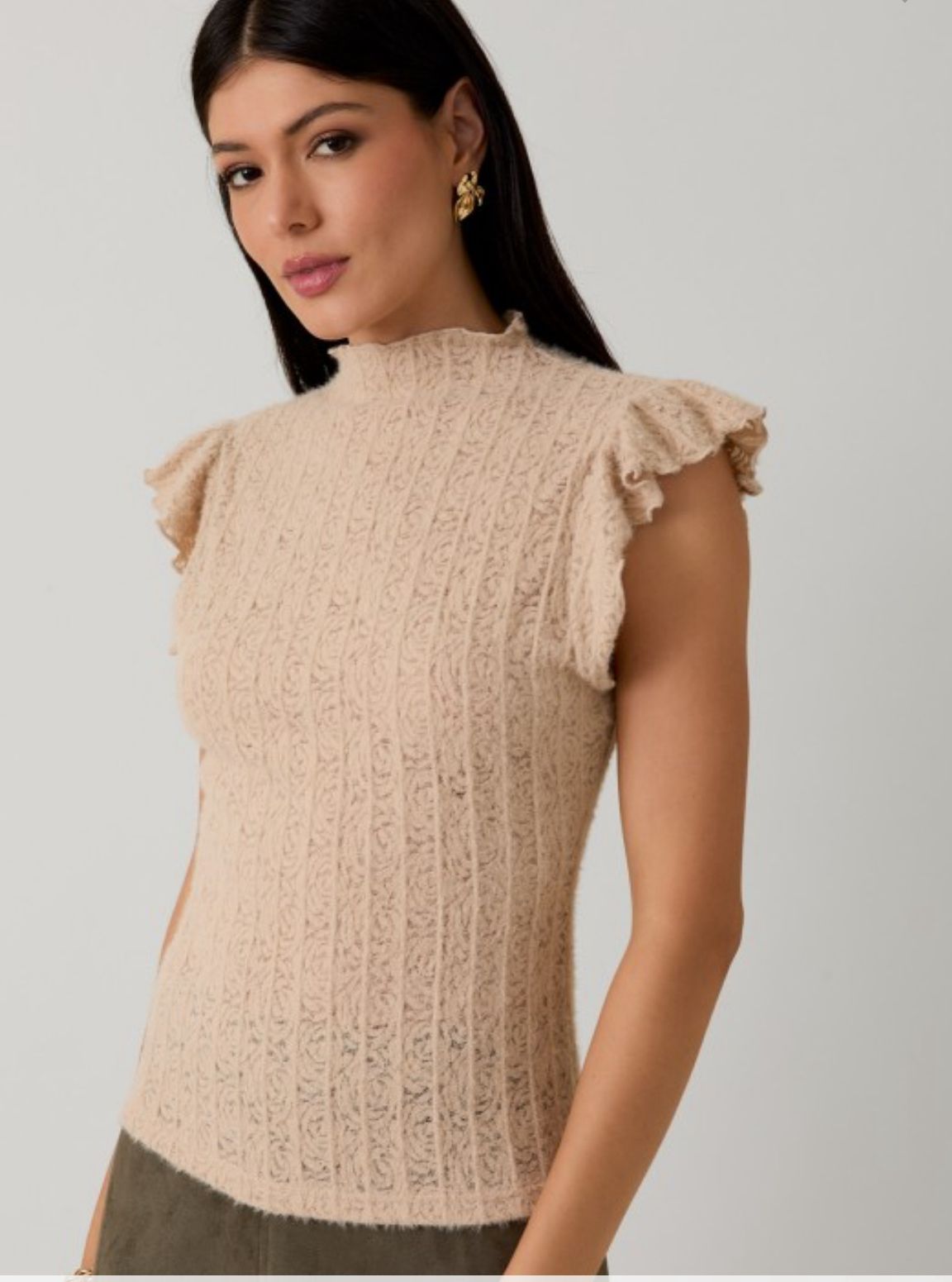 Ruffle Lace Top