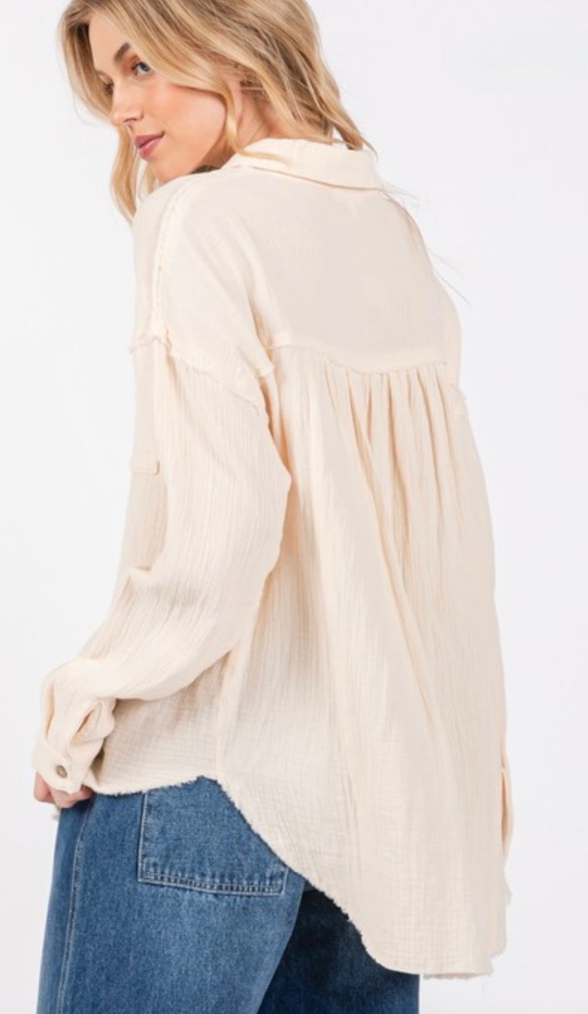 Sandstone Button up  40% off with code  Summer2025