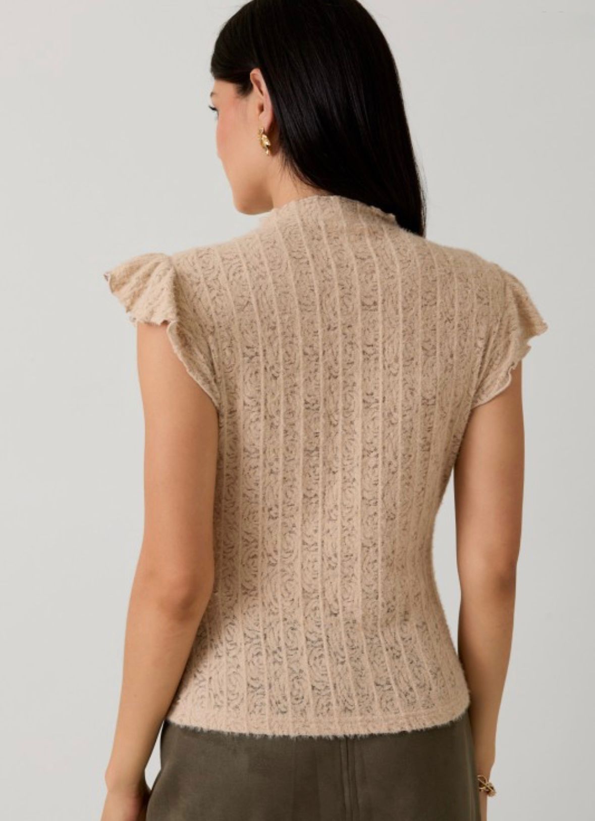 Ruffle Lace Top