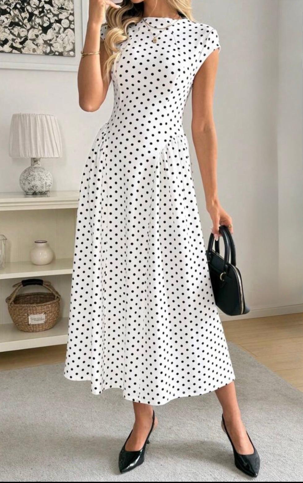 The Dotty Midi Dress