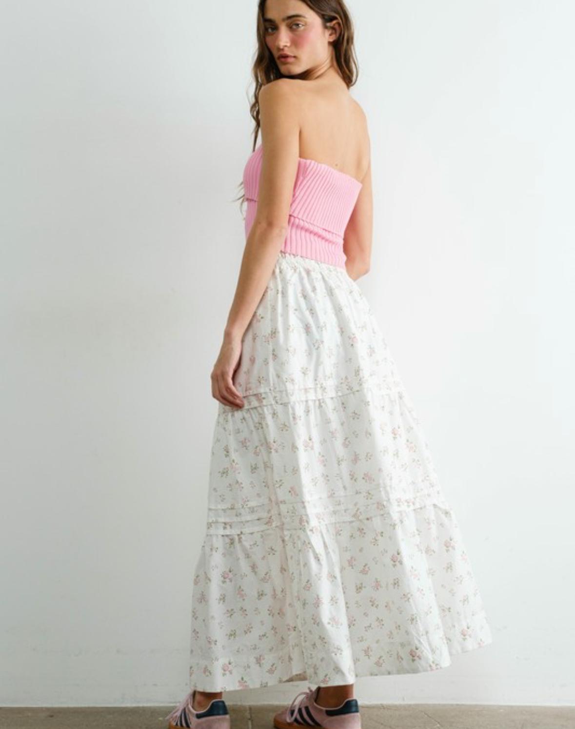 Blush Meadow Maxi Skirt Use code SUMMER25 for 40% OFF